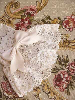 Midi Lace Cuffs With Ribbon (2012) by Mary Magdalene