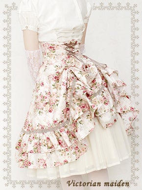 Rococo Bouquet Bustle Skirt (2015) by Victorian Maiden