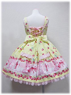 Cherry Berry Bunny Heart JSK by Angelic Pretty