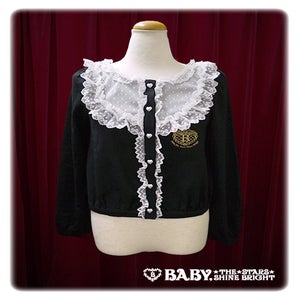 BABY Heart Embroidered Cutsew Cardigan by Baby, the Stars Shine Bright
