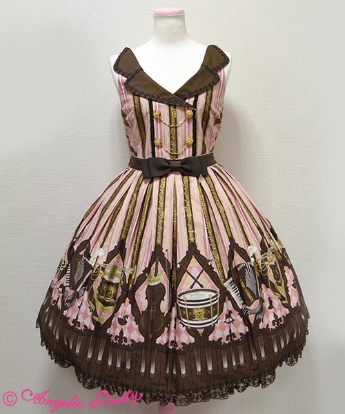 Quartet Chocolate Collar JSK by Angelic Pretty