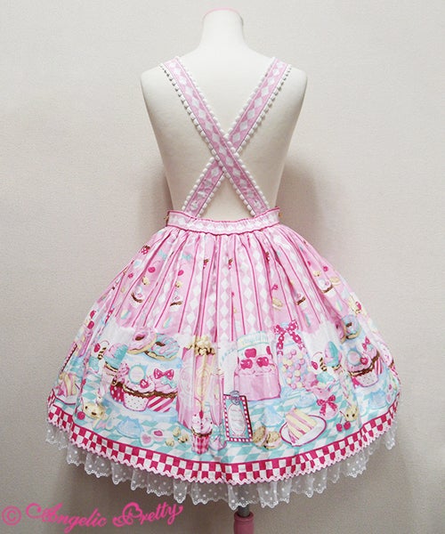 アンジェリックプリティー　Diner Doll ジャンパースカート　ケーキ Diner Doll Skirt by Angelic Pretty