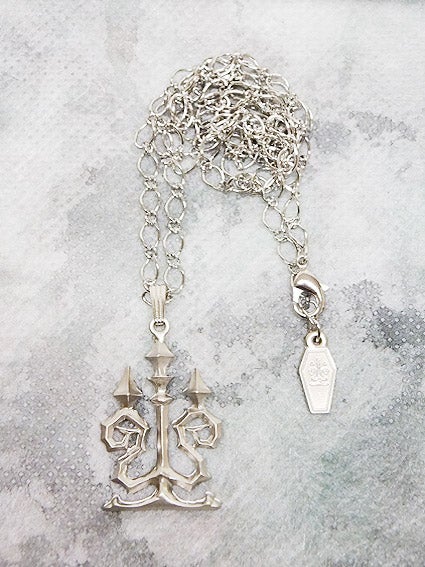 Moi-même-moitié モワティエ 燭台ネックレス アンティークシルバー MmM Candelabra Necklace by Moi-même-Moitié