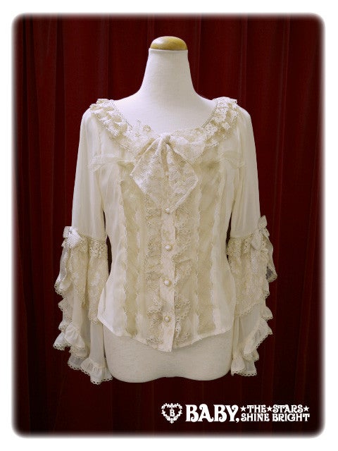 Papillonnage en eclats ブラウス キナリ d516aa2d-44d9-532e-9c01-
