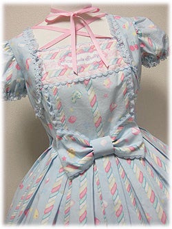 Angelic pretty シュガーリィカーニバル 水色 OP Sugary Carnival OP by Angelic Pretty