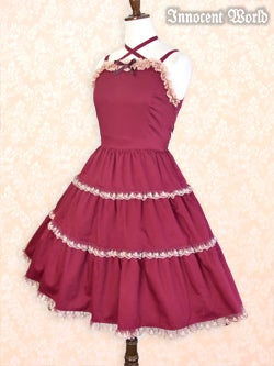 Cross Neck Tiered JSK by Innocent World