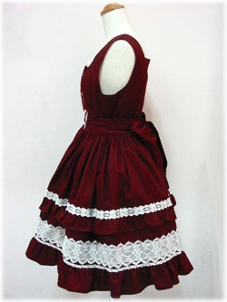 Pintuck Lace Up JSK by Angelic Pretty