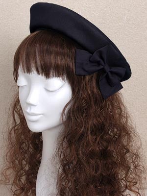 Mary Magdalene セントクレアベレー帽　黒 d6f372eb-d954-53b8-8290-