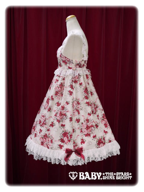 【BABY】Strawberry Rose Bouquet柄JSK Ⅰ型/ミント d7c8af6e-be3f-51a1-8eef-