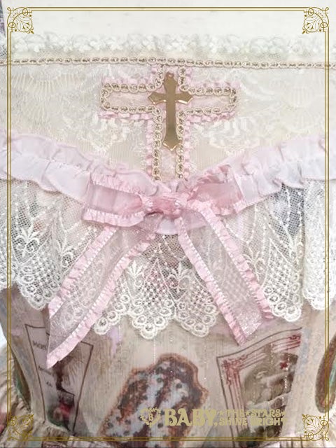 St．Mary Holy Card柄 Lily JSK/ベイビー St. Mary Holy Card Lily JSK by Baby, the Stars Shine Bright