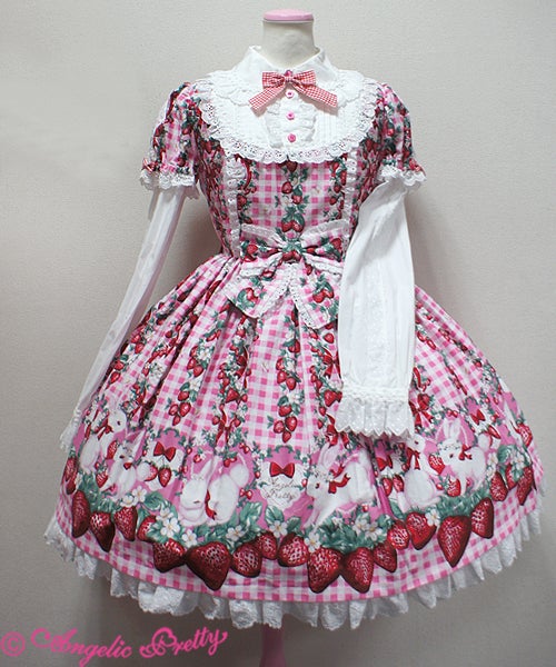 Ribbon Berry Bunny OP by Angelic Pretty