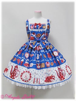 Angelic Pretty French Cafe 切替ジャンパースカート French Cafe Switching JSK by Angelic Pretty