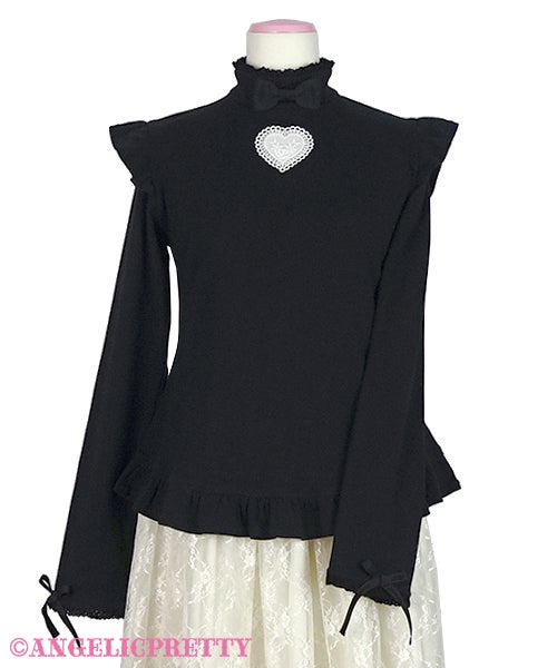 Lovely Heart Turtleneck Cutsew by Angelic Pretty