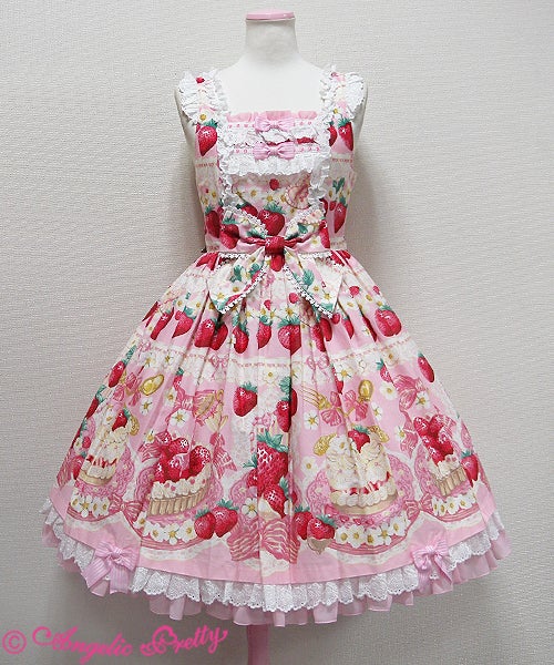 Angelic Pretty strawberry whip シロ Strawberry Whip JSK by Angelic Pretty
