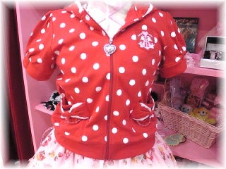 Sailor Emblem Polka Dot Short Sleeve Parka by Angelic Pretty