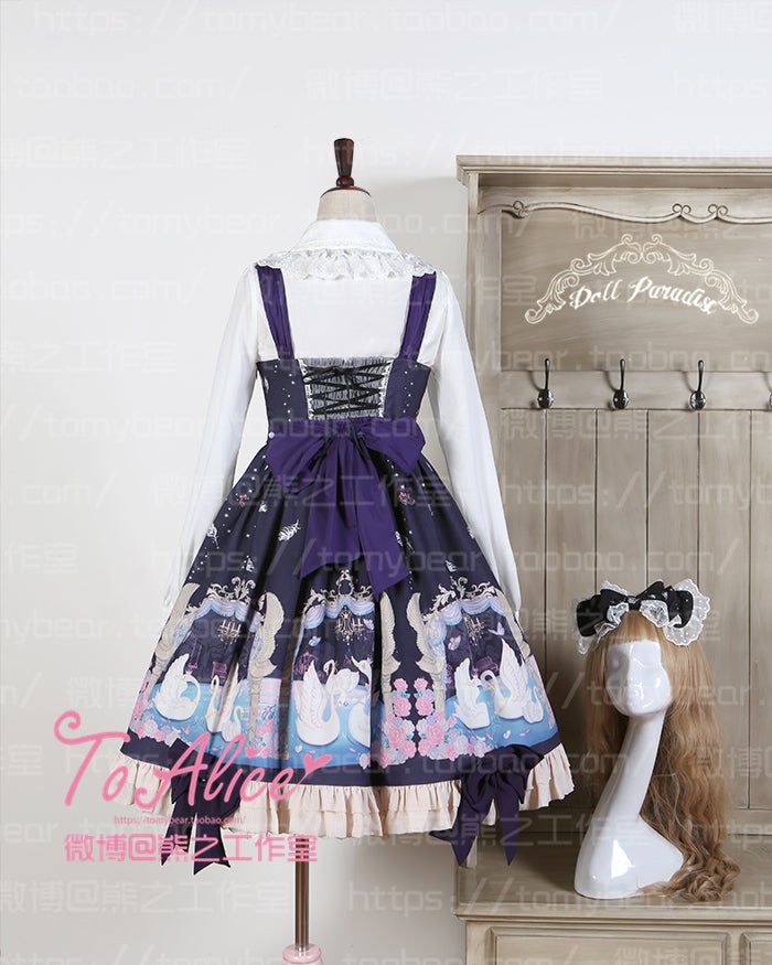 【古着】To Alice JSKセット To Alice [Doll Paradise] - Swan Lake JSK by Chinese Indie Brand