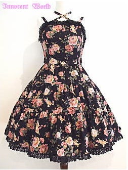 Angel Rose Cross Ribbon JSK by Innocent World