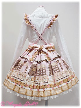 Sweet Cream House Apron-style Skirt by Angelic Pretty