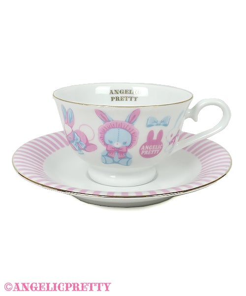 その他 moco Moco moco Bunnys Cup & Saucer by Angelic Pretty