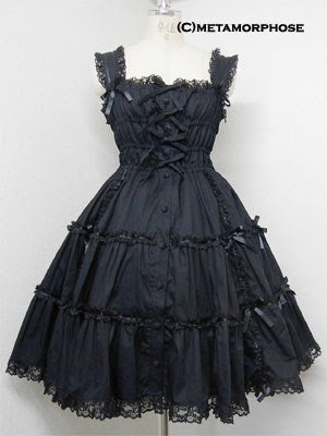 Shirring Tiered Ribbon JSK (2007) by Metamorphose Temps de Fille