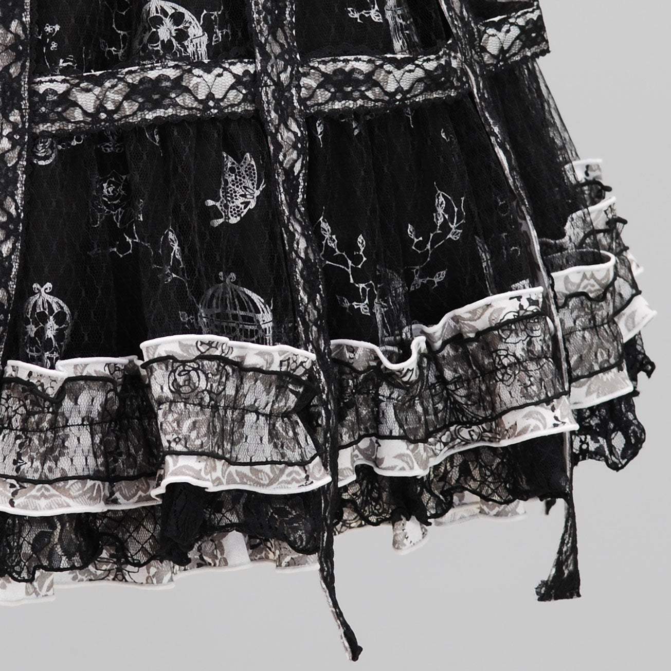 FRILL Birdcage Skirt JSK by h.NAOTO