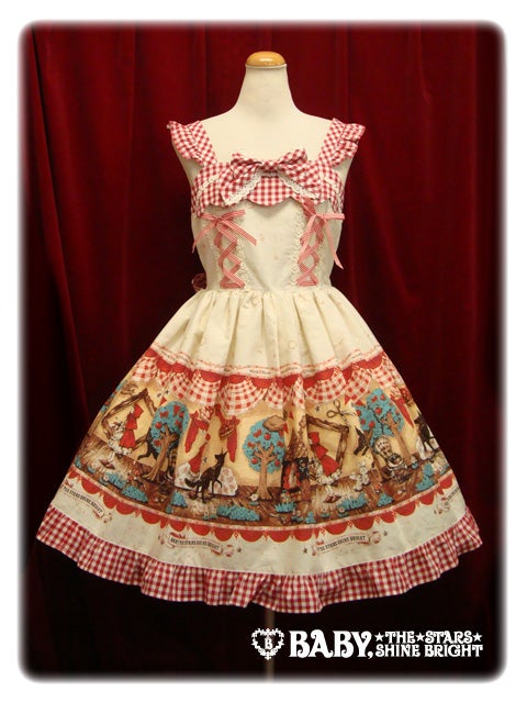 My Little Red Riding Hood Gingham JSK by Baby, the Stars Shine Bright