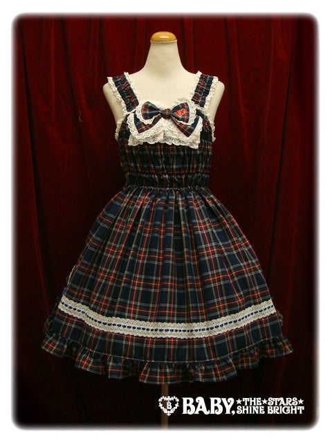 Tartan Check Shirring Princess JSK (2011) by Baby, the Stars Shine