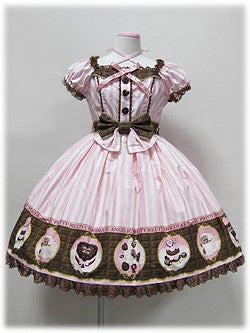 Melty Chocolate Mini Sleeve JSK by Angelic Pretty