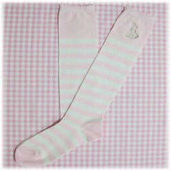 Fancy Melody Embroidery Border Knee Socks by Angelic Pretty