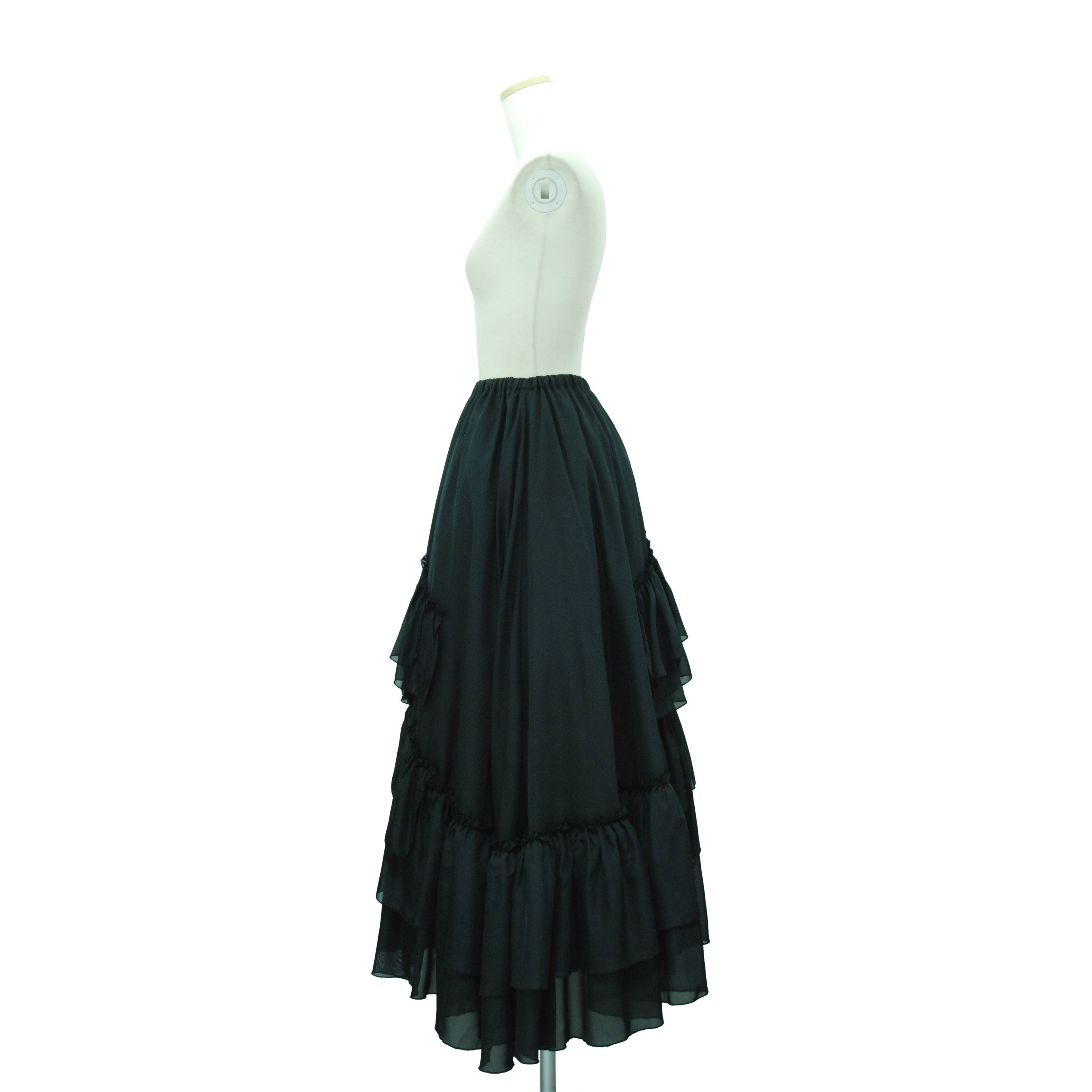 Long Frill Skirt by Sheglit