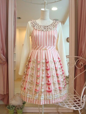 Patisserie Print Sleeveless OP by Emily Temple Cute