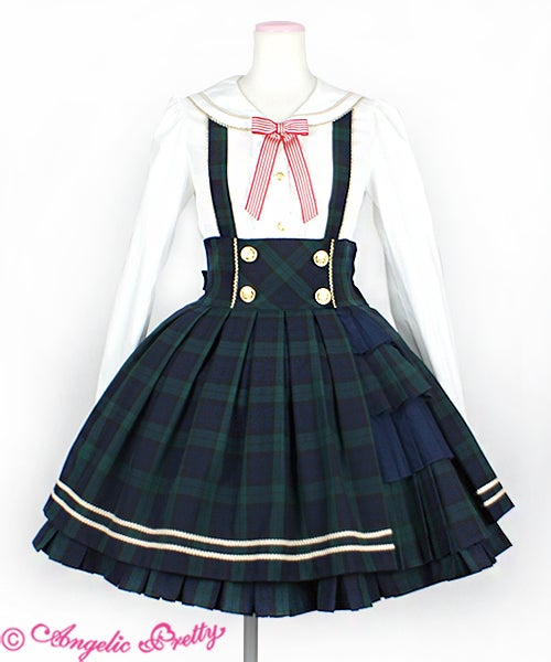 Bunny College Skirt (May 2018) by Angelic Pretty
