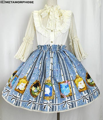morphose temps de filleスワンレイクスカート Frame Swan Mini Skirt by Metamorphose Temps de Fille