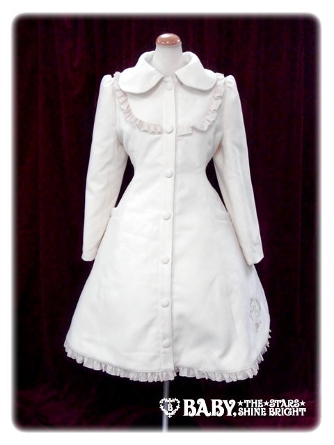 Feather Rose Embroidered Coat with Cape by Alice and the Pirates