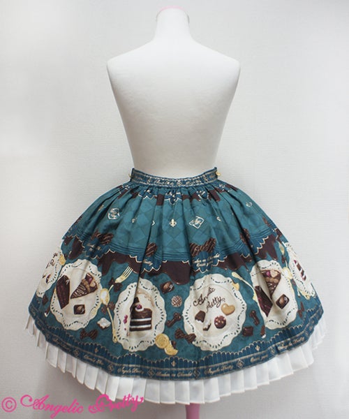 ひざ丈スカート アンジェリックプリティAntique Chocolaterie 襟付スカート