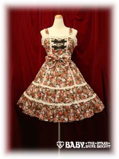 ベイビー クラシカルローズスカート Classical Rose Print JSK by Baby, the Stars Shine Bright
