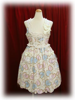 【美品】ベイビーザスターズシャインブライト パリのプリンセスドロップJSK 黒 Paris Princess Drop Print JSK by Baby, the Stars Shine Bright