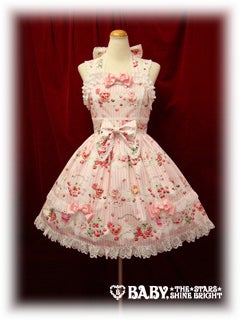 Sweet Fruit a la Mode Print Ribbon Tart JSK by Baby, the Stars