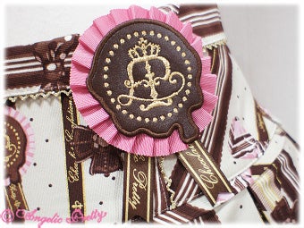 Chocolate Rosette Skirt by Angelic Pretty