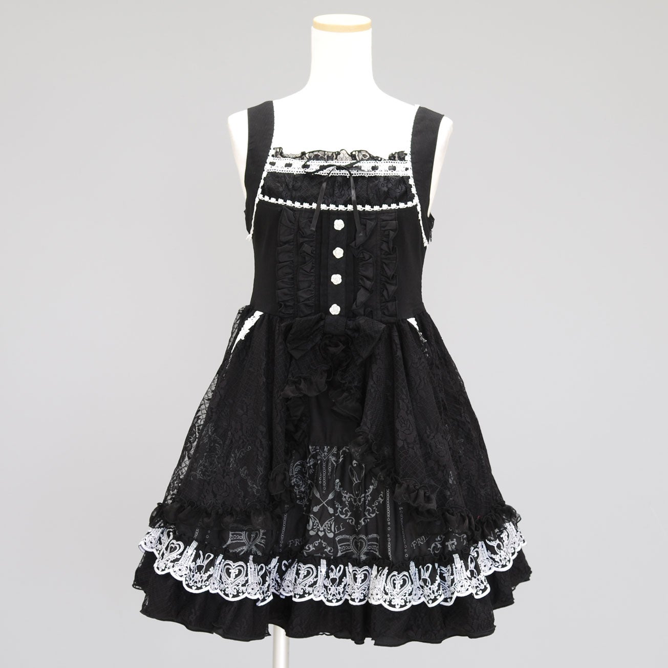 FRILL Bunny Lace-up OP by h.NAOTO
