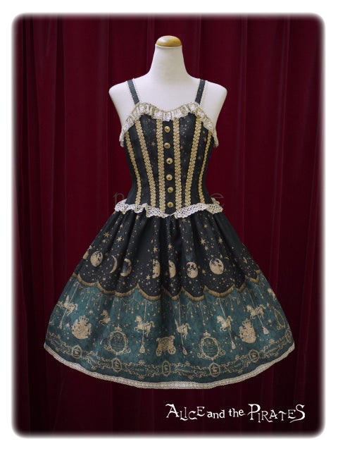 星影のカルナヴァル柄JSK ALICE and the PIRATES Eternal Dream Starlight Parade JSK by Alice and the Pirates