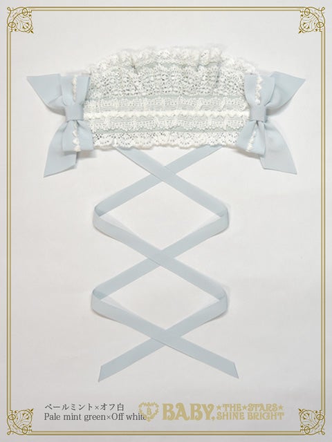 BABY Creamy Ribbonヘッドドレス オフ白 Creamy Ribbon Headdress by Baby, the Stars Shine Bright