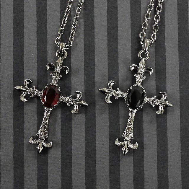 Lily Cross Necklace by Miho Matsuda