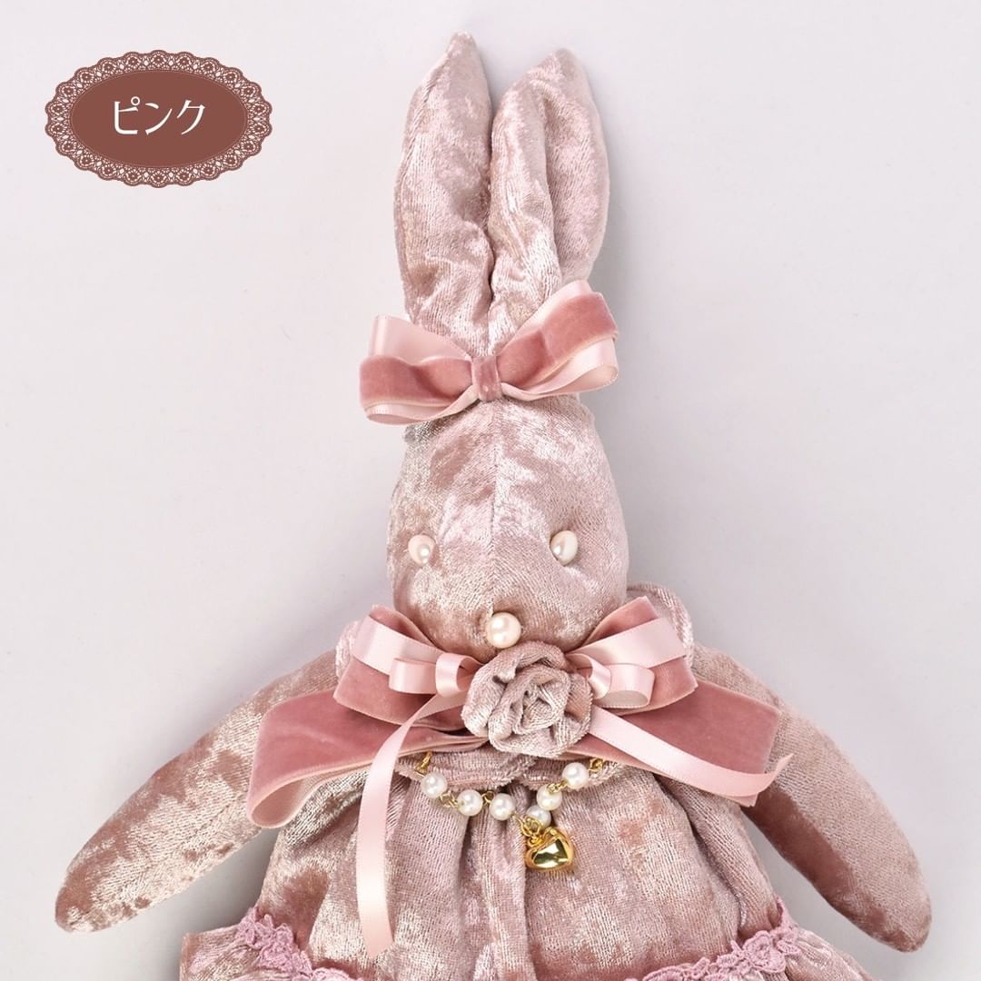 La Luice ~ Velour Rabbit Shoulder Bag by Indie Brand