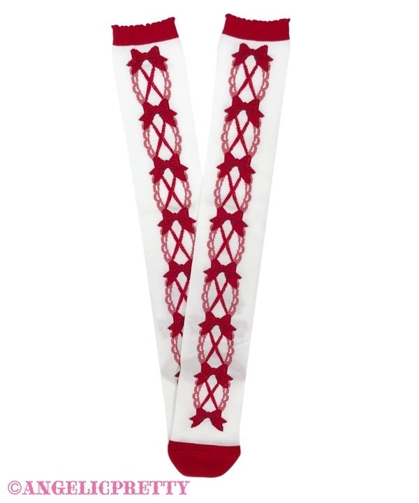 Cute Lace Up OTKs by Angelic Pretty