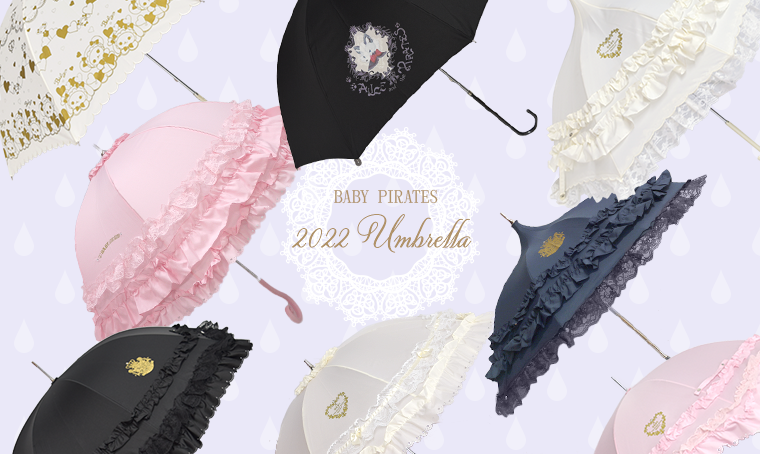 BABYプチリボンショートアンブレラ 黒 Baby Petit Ribbon Short Umbrella (2022) by Baby, the Stars Shine