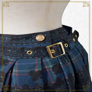 Alice's Cards Lace Tartan Check Pleated Skirt by Alice and the Pirates