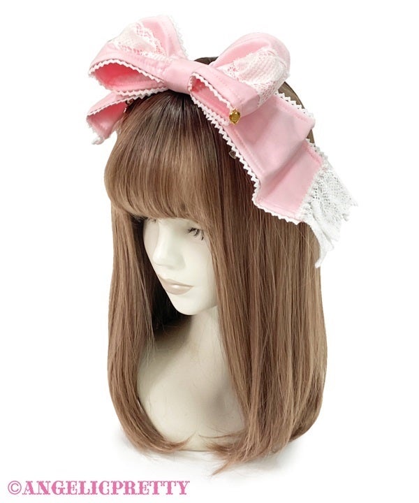 Heart Heroine Ribbon Headdress (Solid) by Angelic Pretty