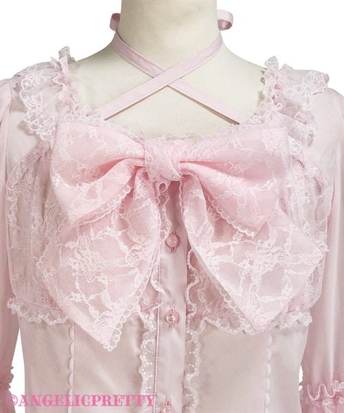 Princess Ribbon Decoration Blouse by Angelic Pretty