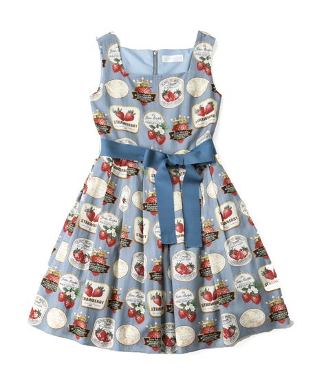 Strawberry Label Square Neck JSK by Jane Marple